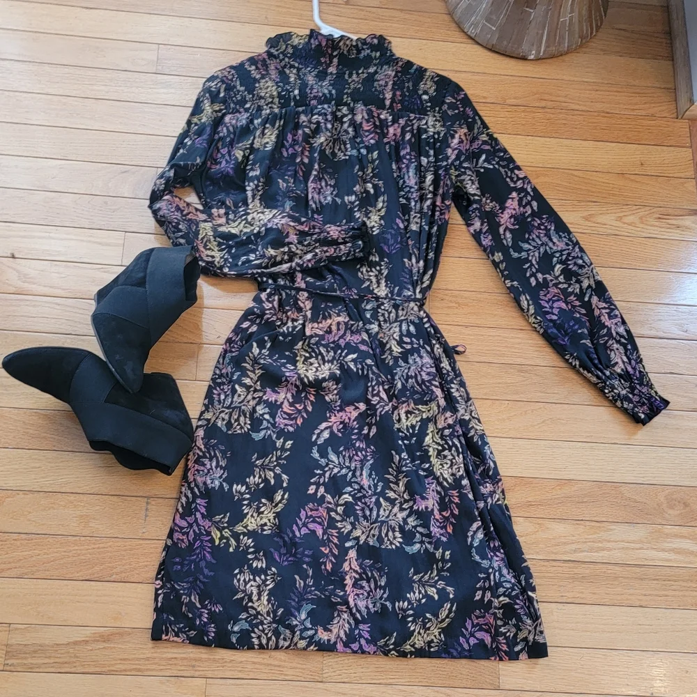 H&M Dress Size 6 Floral Print Long Sleeve - Picture 10 of 10
